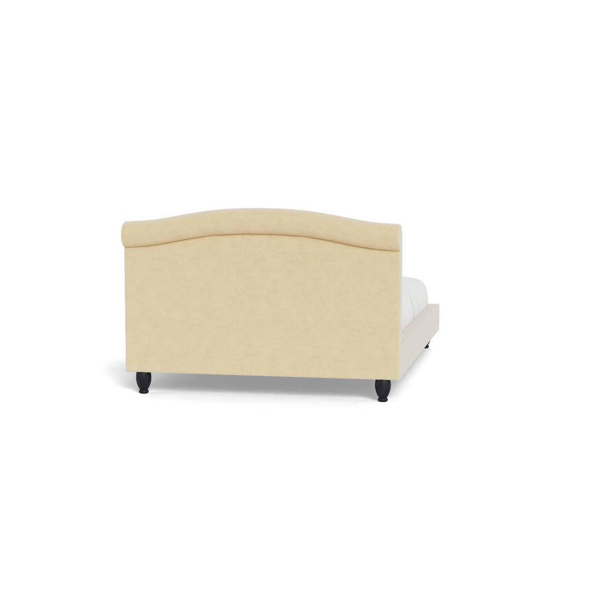 Heal's Devon King Bed Smart Luxe Velvet Biscuit Natural Beech Feet – image 6