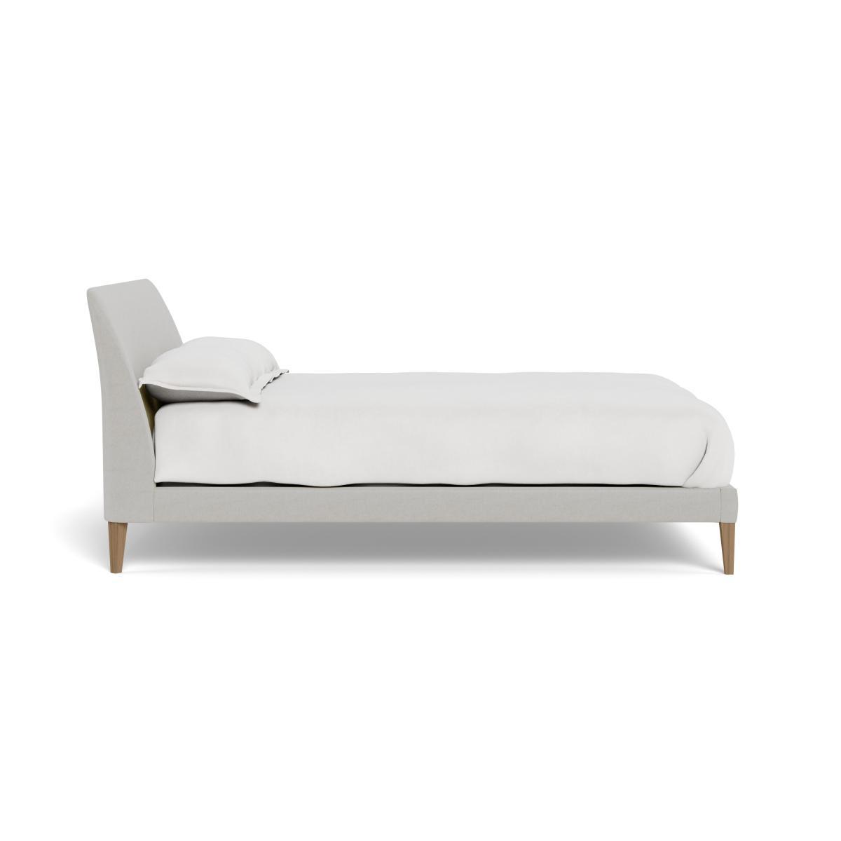 Heal's Wallis Bed King Capelo LinenCotton Sea Salt Walnut Feet - Heal's UK Bedroom Furniture – image 3