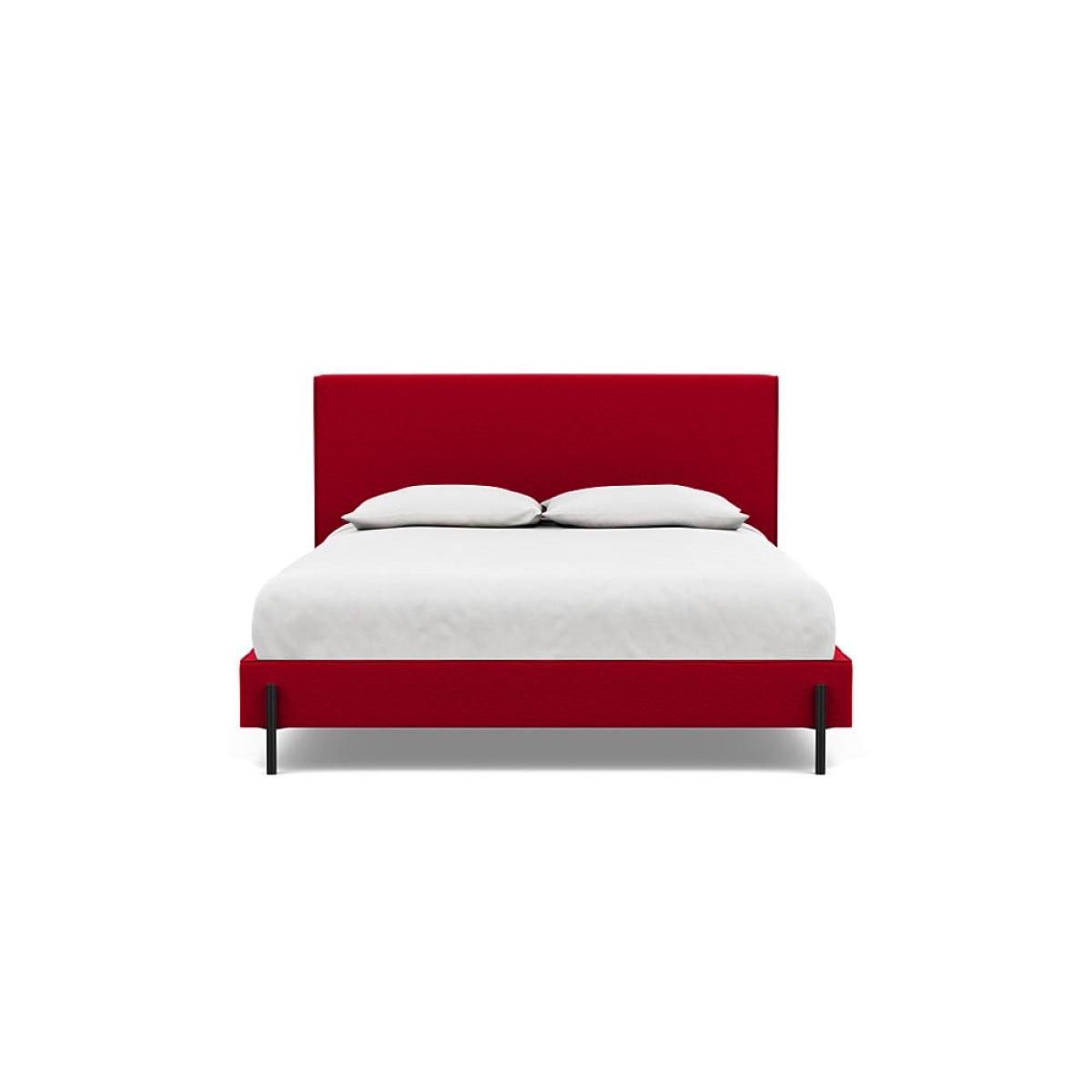 Heal's Tortona King Bed Melton Wool Red Oxide Black Feet – image 2