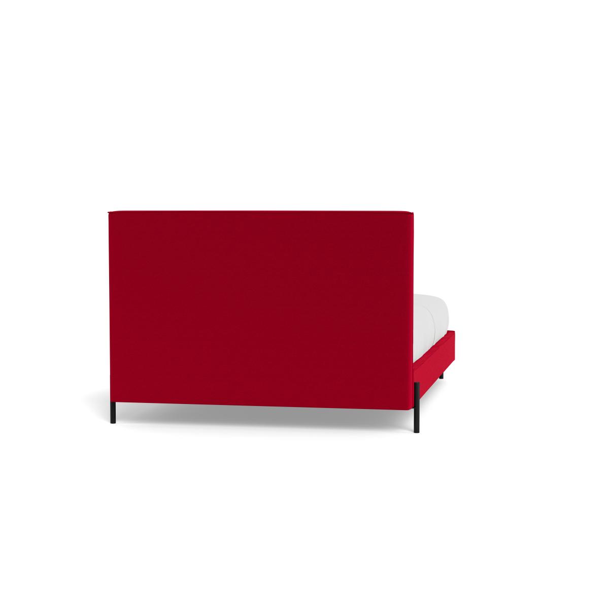Heal's Tortona King Bed Melton Wool Red Oxide Black Feet – image 6
