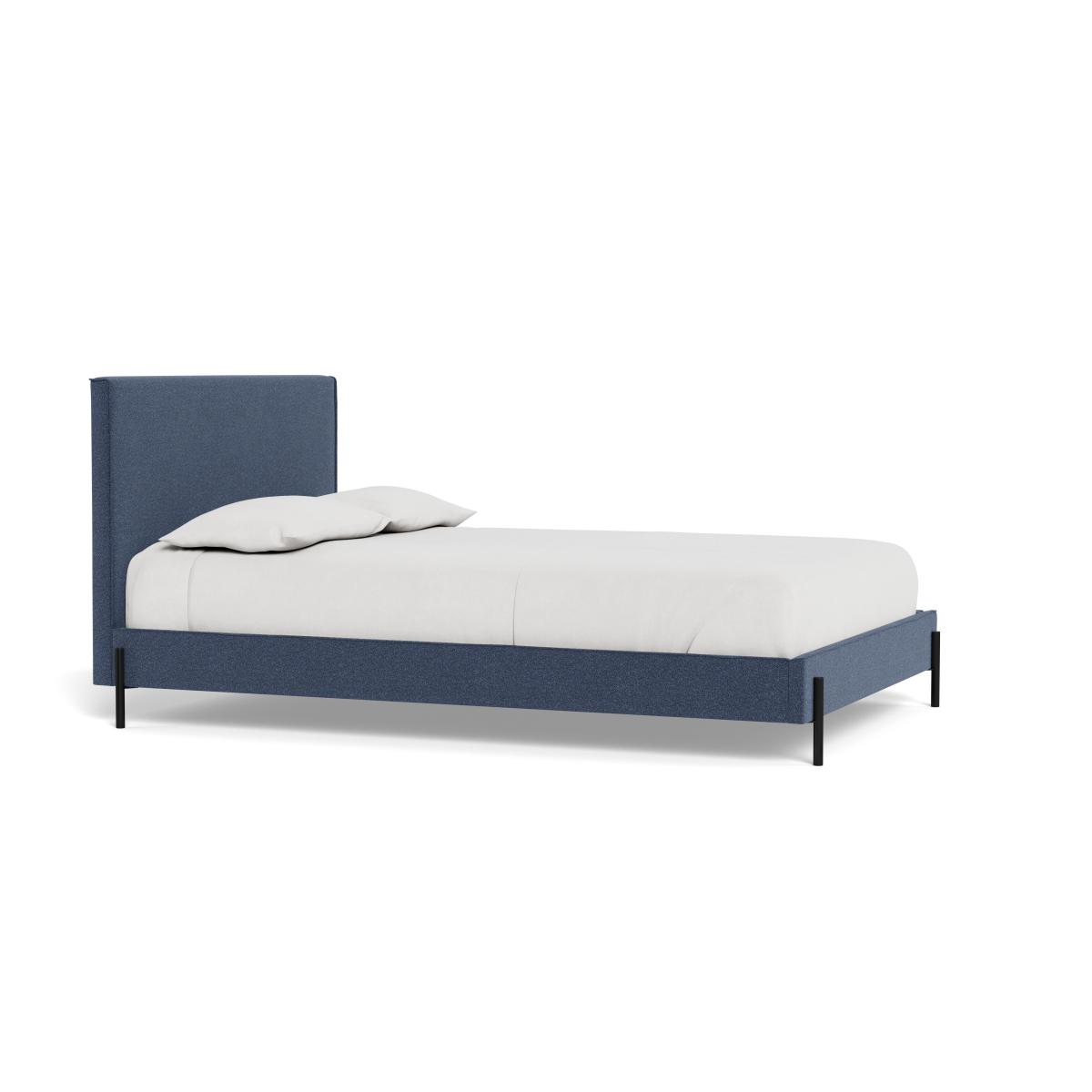 Heal's Tortona King Bed Boucle Indigo Black Feet – image 3