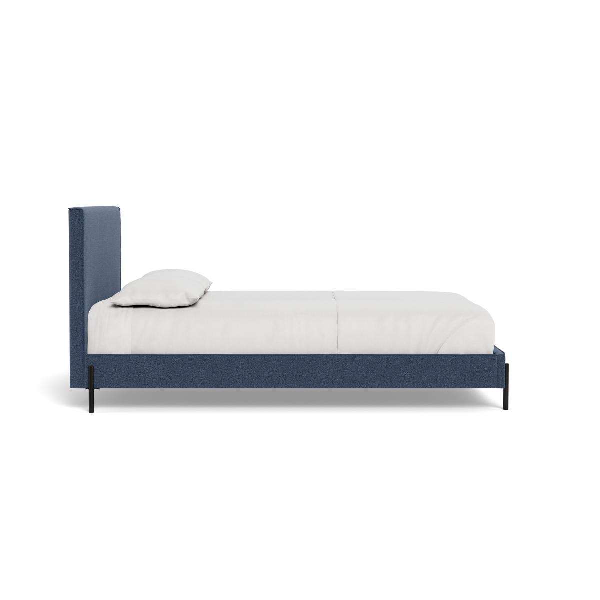 Heal's Tortona King Bed Boucle Indigo Black Feet – image 4