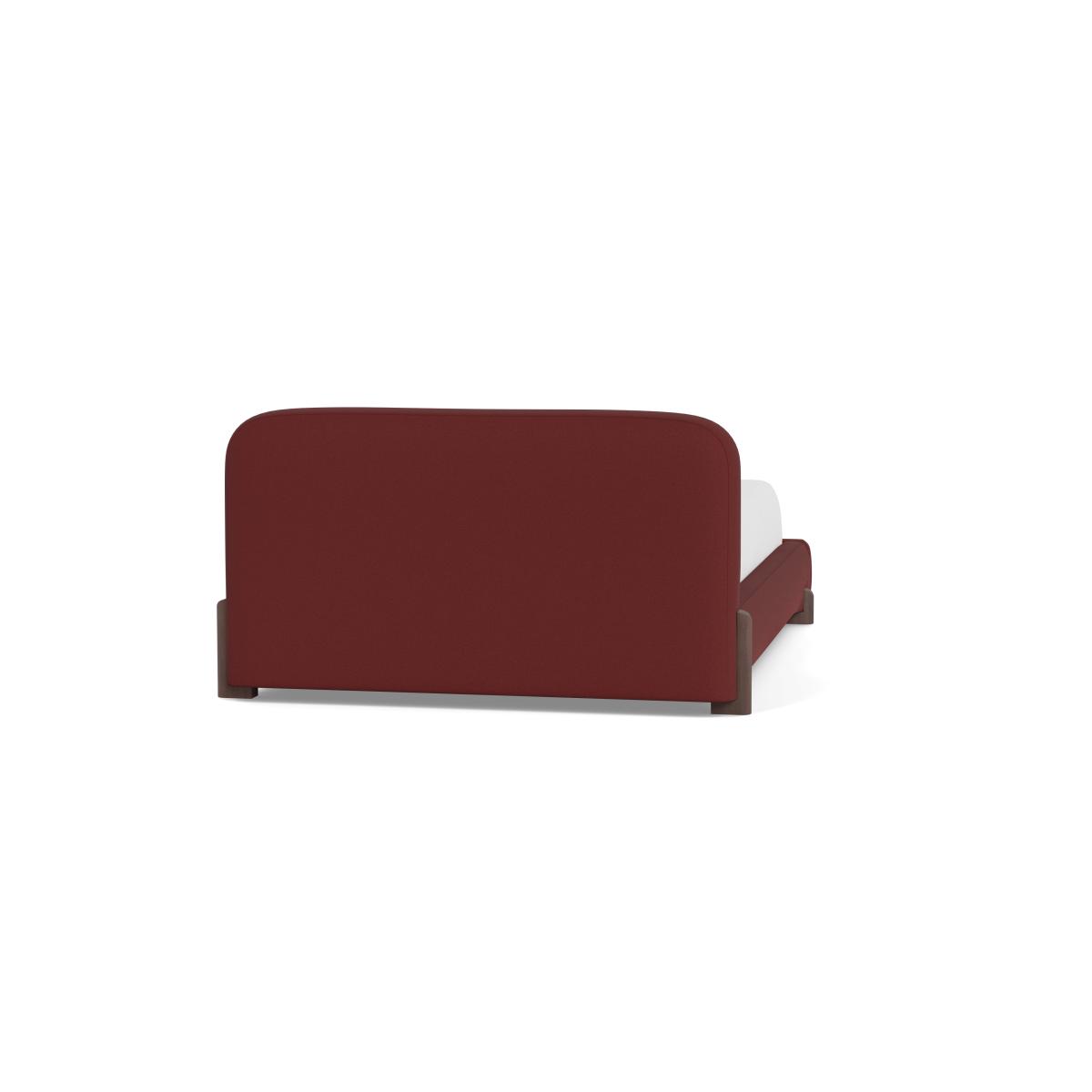 Heal's Nuvola King Bed Capelo Linen-Cotton Etruscan Red Black Painted Oak Feet – image 6