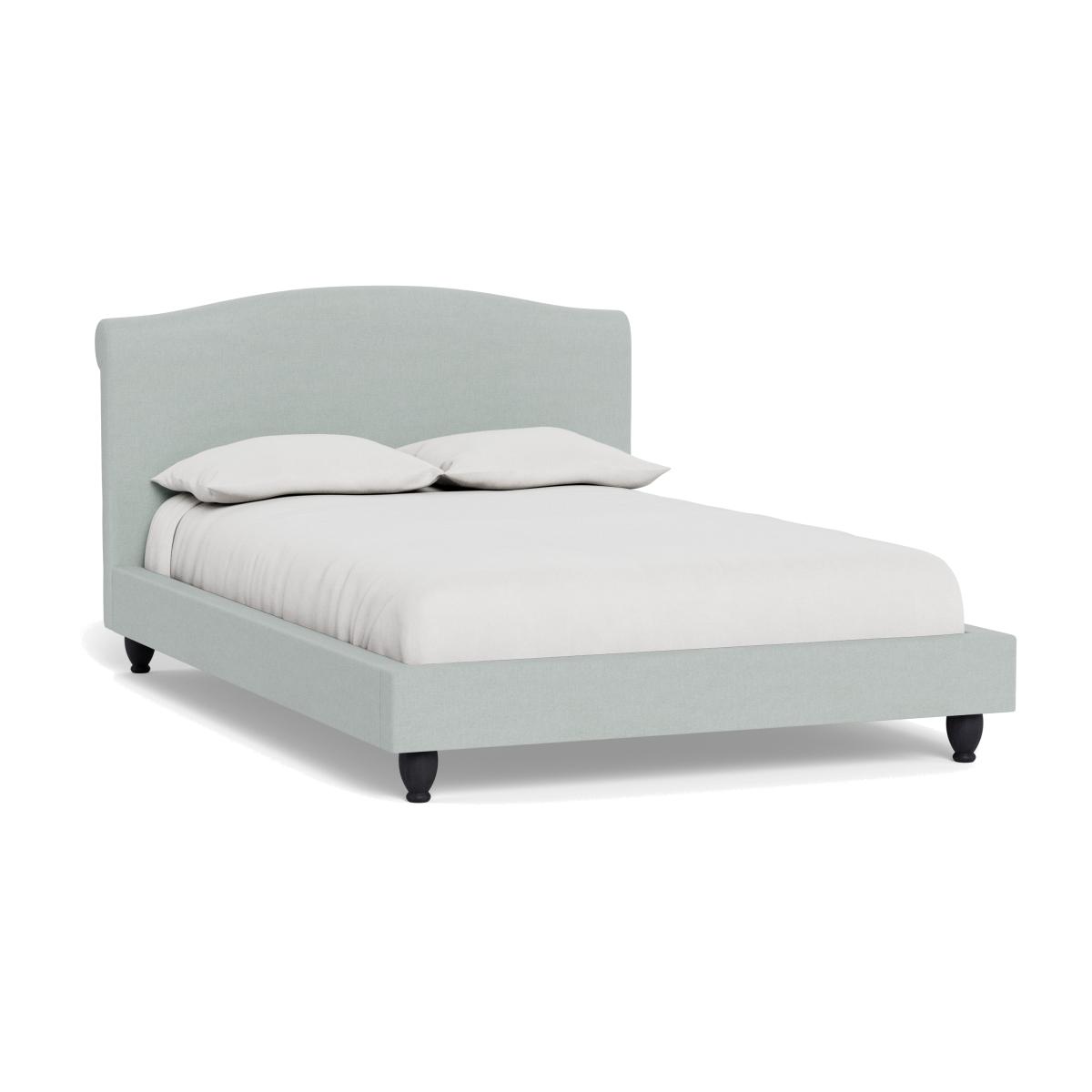 Heal's Devon King Bed Brushed Cotton Oat Black Beech Feet – image 1