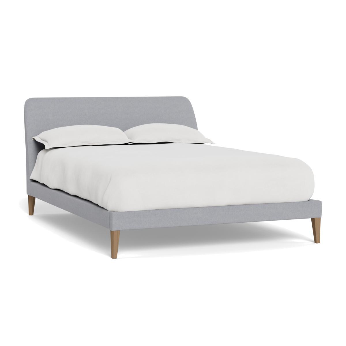 Heal's Wallis Bedstead King Brushed Cotton Pewter Black - Heal's UK Bedroom Furniture – image 1