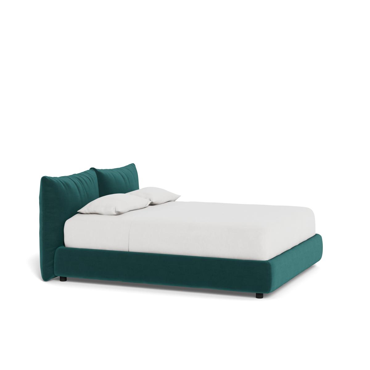 Heal's Pillow Storage Bed King Marylebone Velvet Emerald Green – image 2