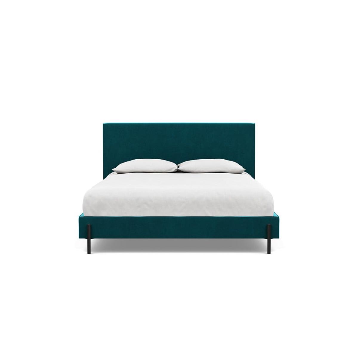 Heal's Tortona King Bed Smart Velvet Petrol Black Feet – image 2