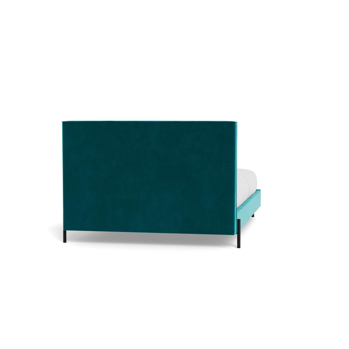 Heal's Tortona King Bed Smart Velvet Petrol Black Feet – image 6
