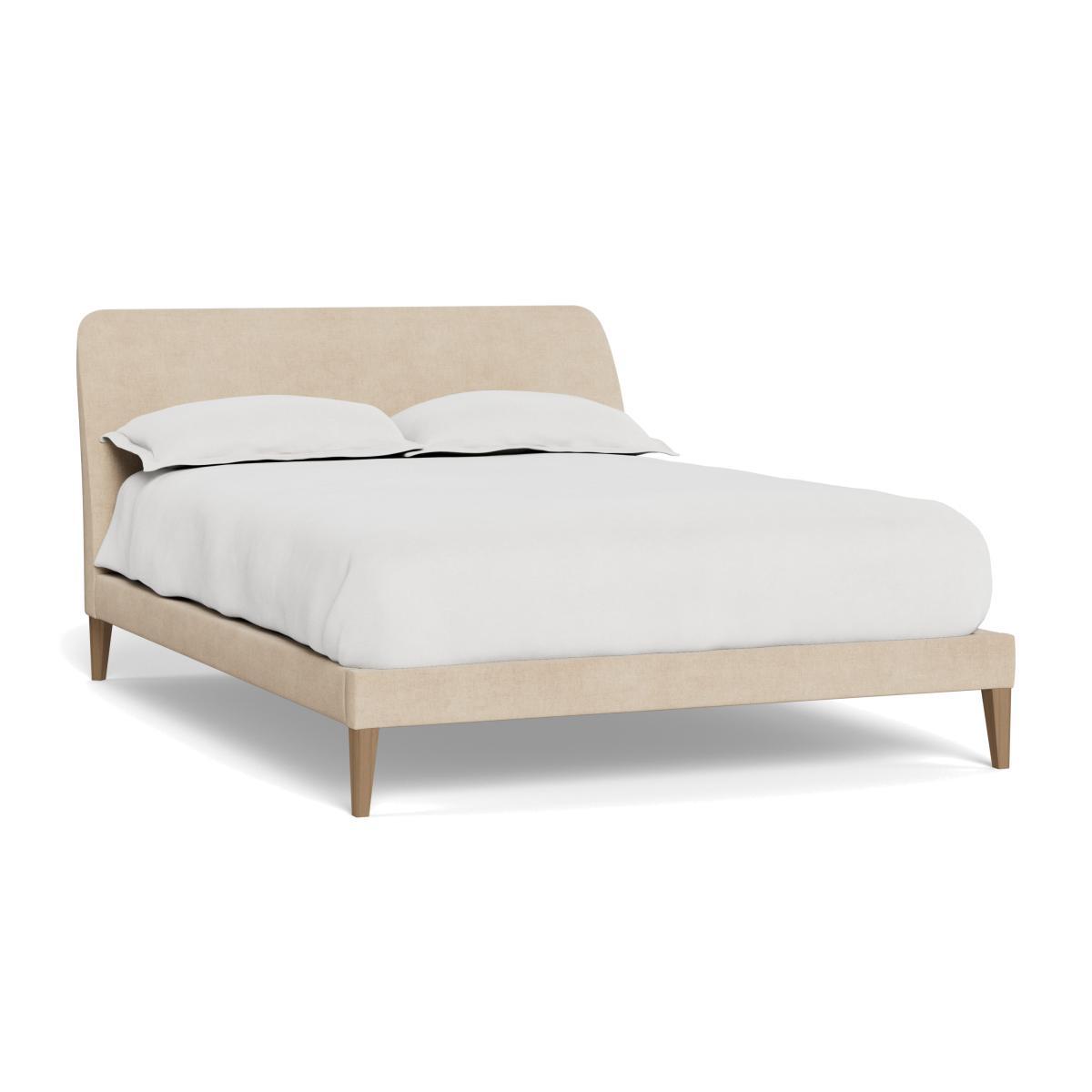 Heal's Wallis Bedstead King Brushed Cotton Oat Natural - Heal's UK Bedroom Furniture – image 1