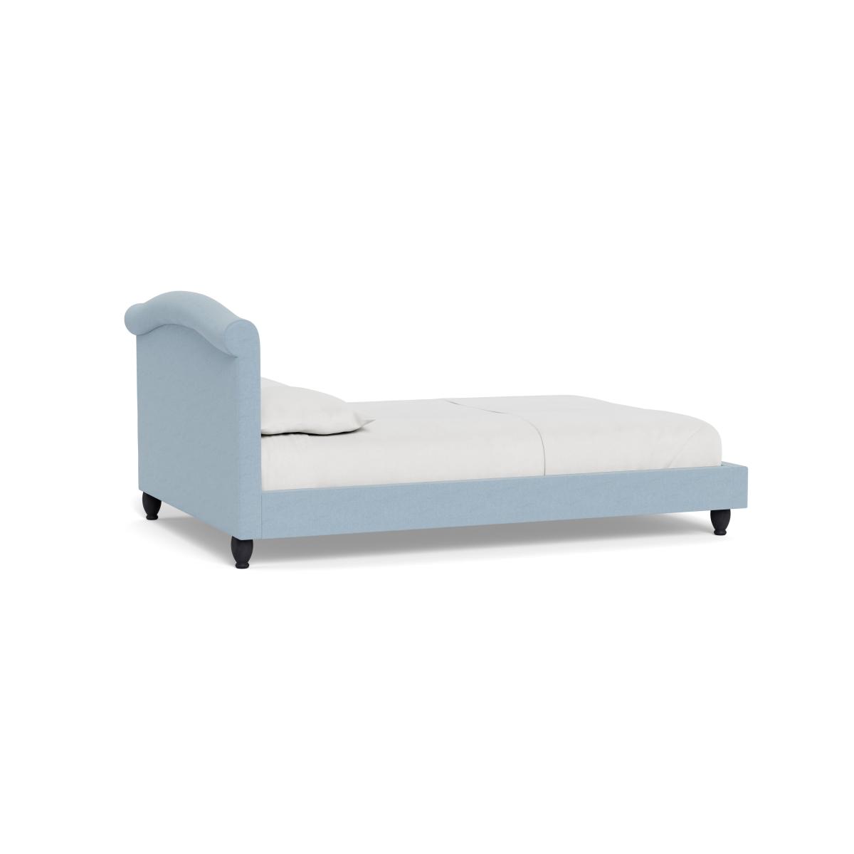 Heal's Devon King Bed Capelo Linen-Cotton Sea Shanty  Black Beech Feet – image 5