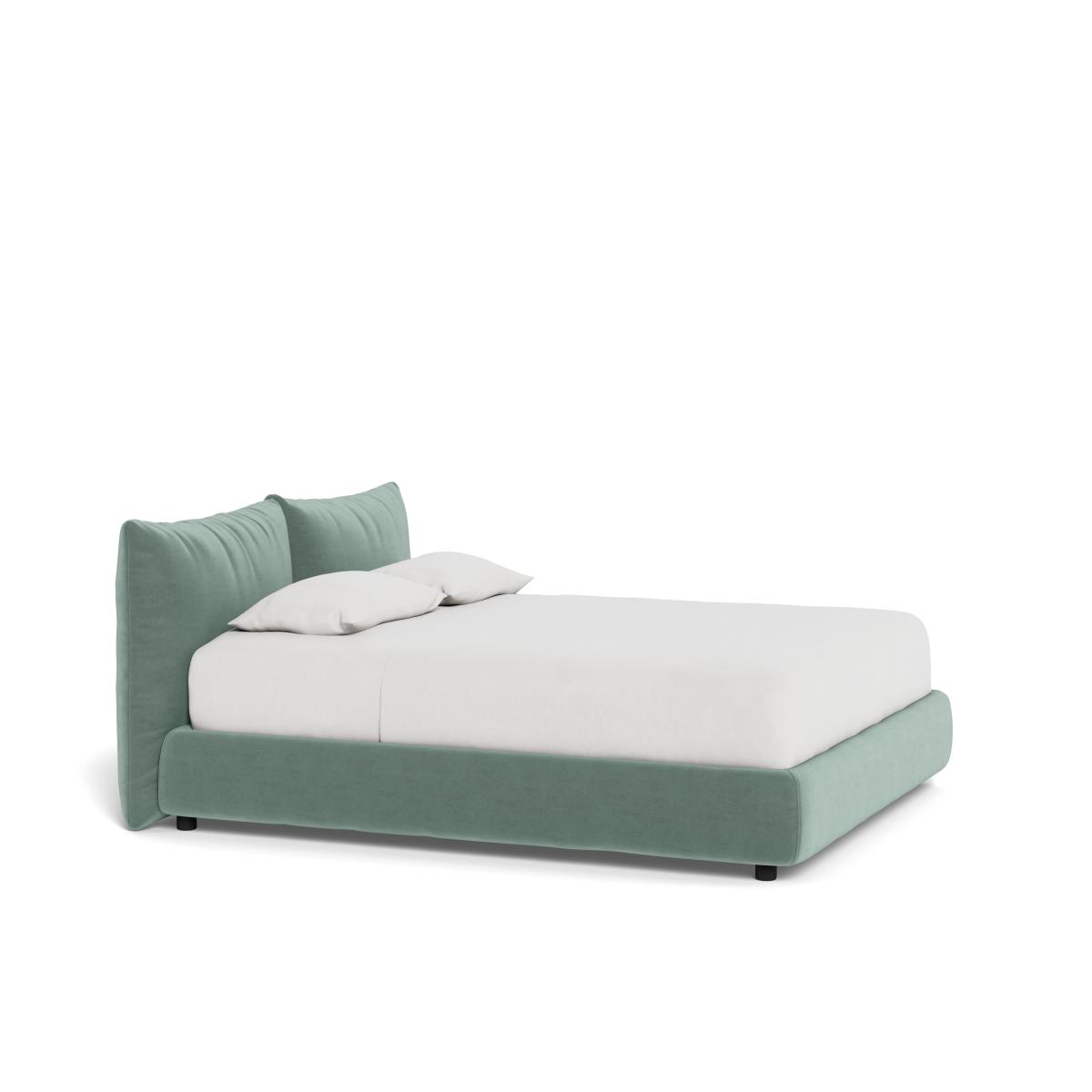 Heal's Pillow Bed King Marylebone Velvet Mint – image 2