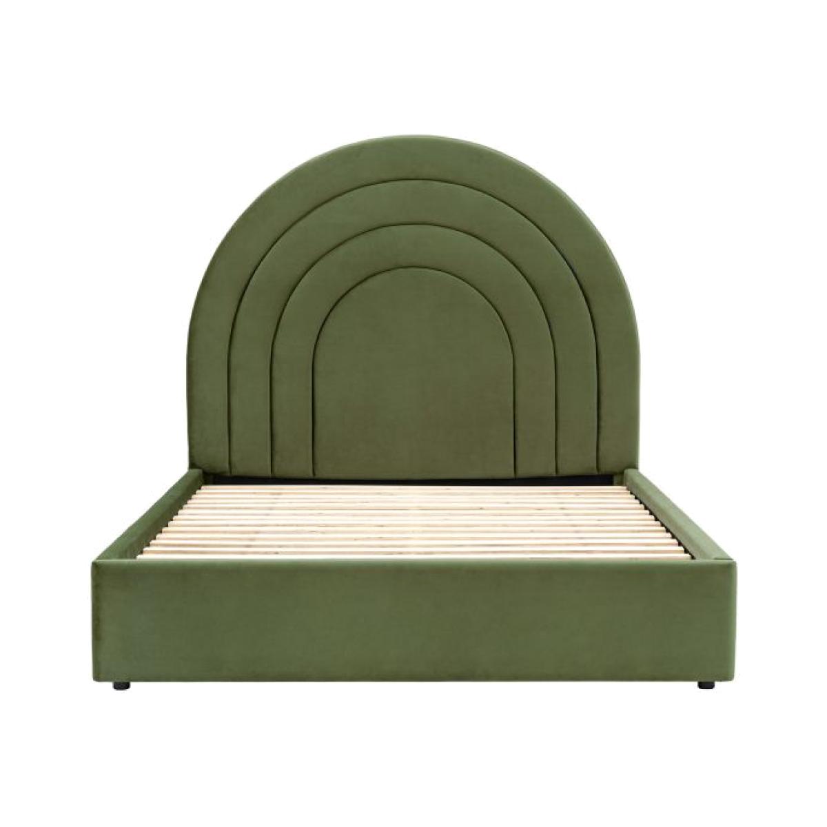 Adren King Size Bed - Olive