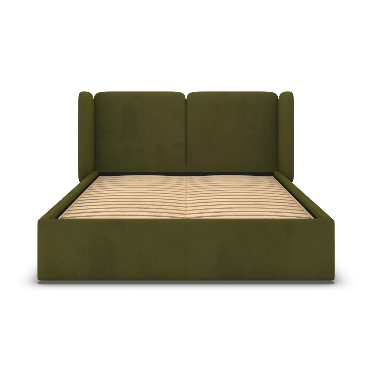 Ricola Super King Size Bed with Storage Drawers, Nocellara Green Velvet – image 6