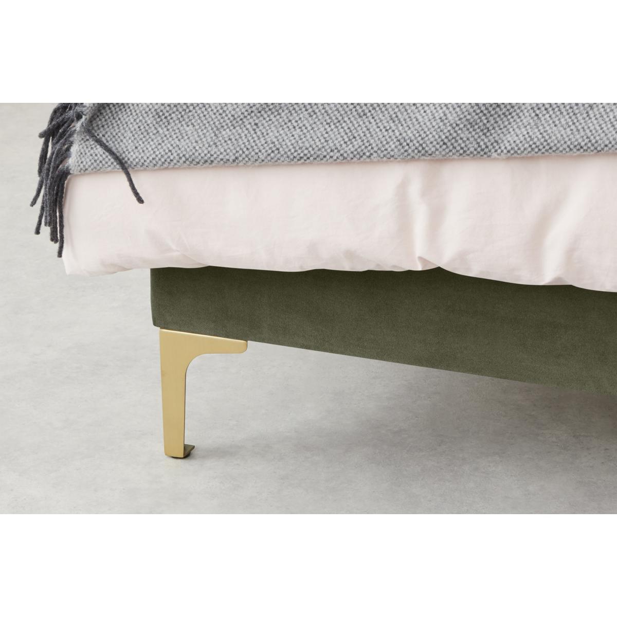 Delia Super King Size Bed, Sycamore Green Velvet – image 7