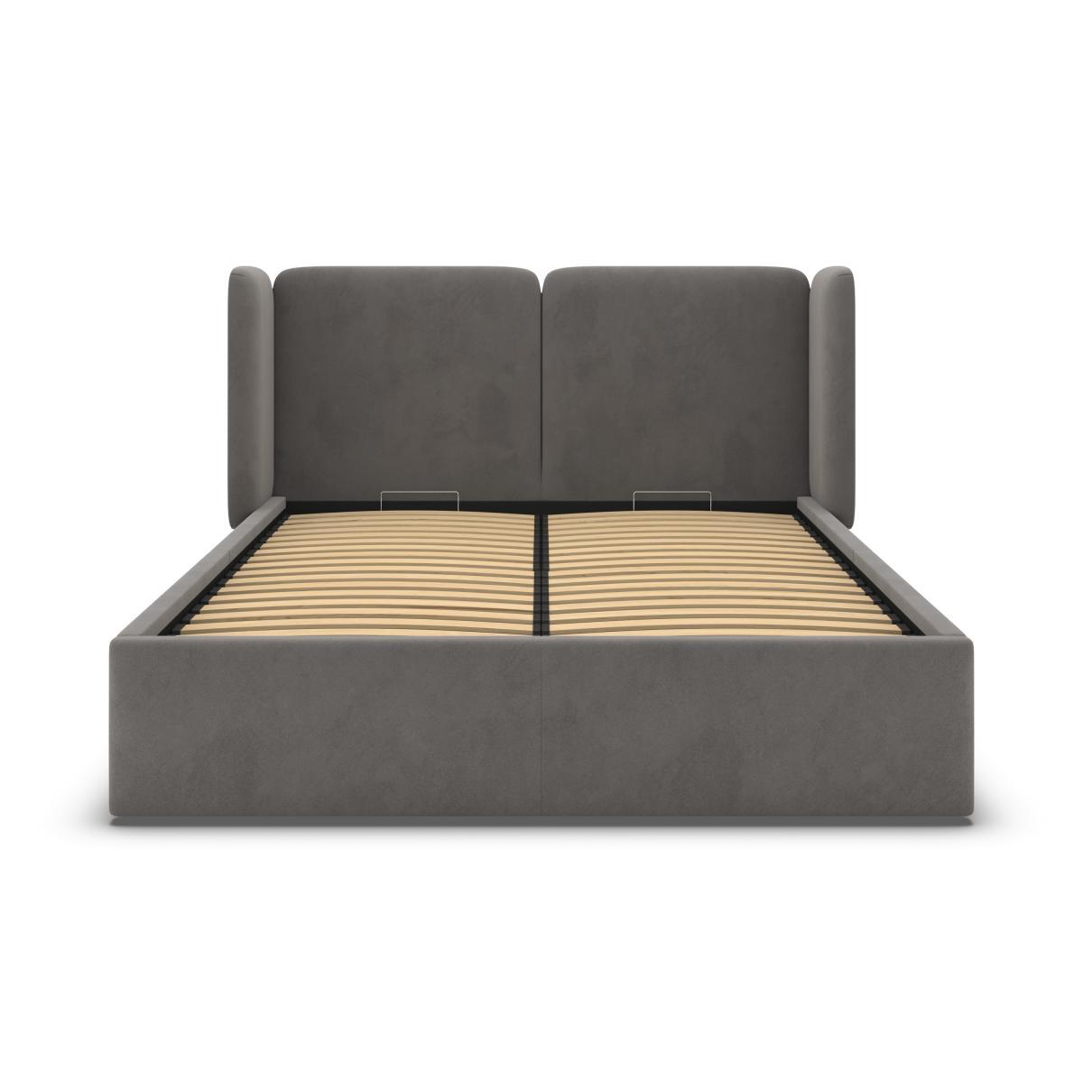 Ricola King Size Ottoman Storage Bed, Steel Grey Velvet – image 6