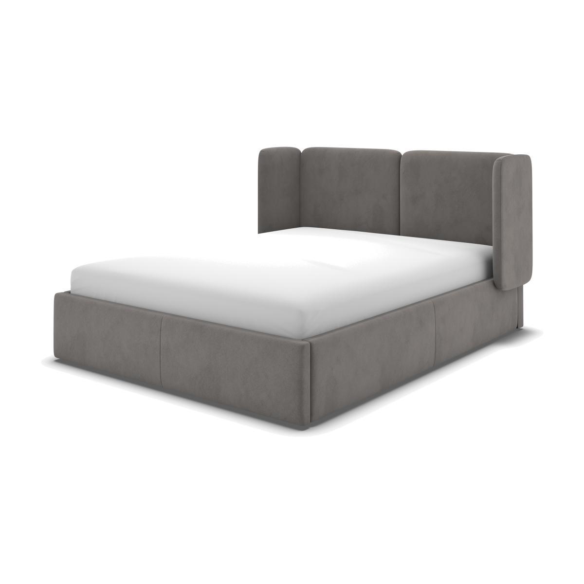 Ricola King Size Ottoman Storage Bed, Steel Grey Velvet – image 1