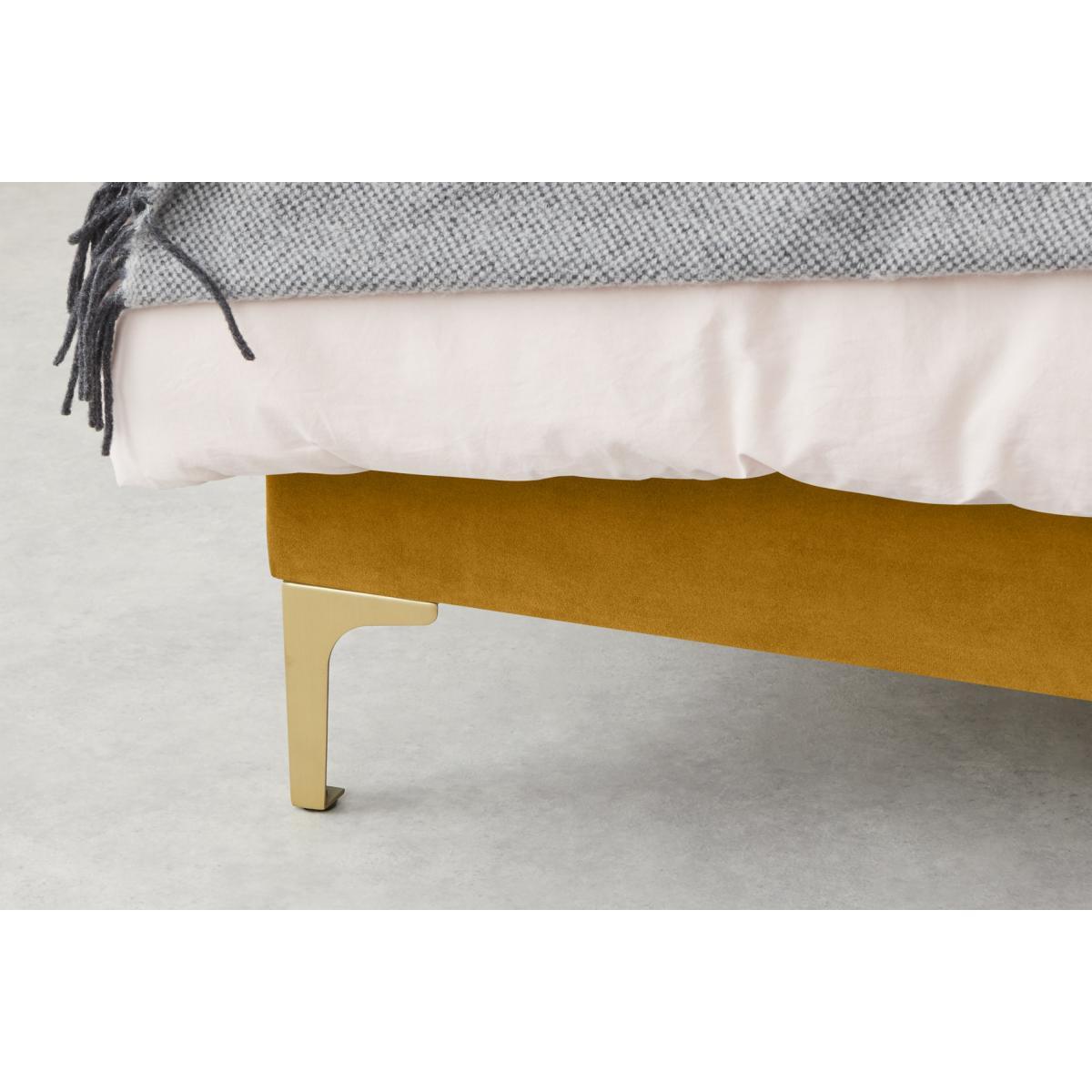 Delia King Size Bed, Marigold Velvet – image 7