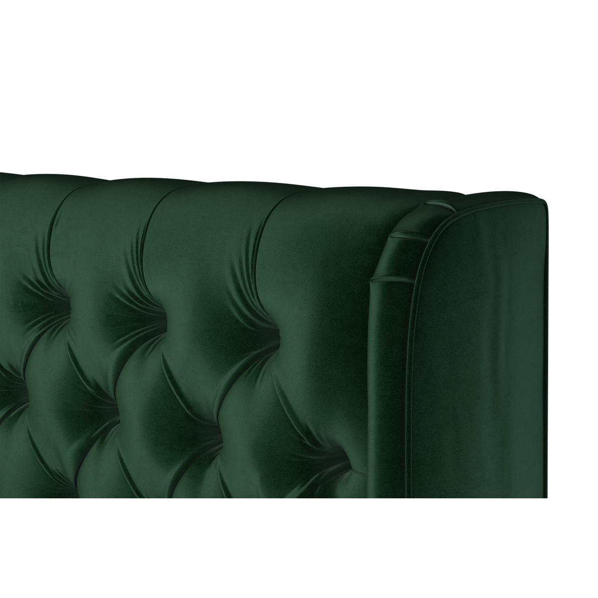 Romare King Size Bed with Storage Drawers, Bottle Green Velvet – image 4