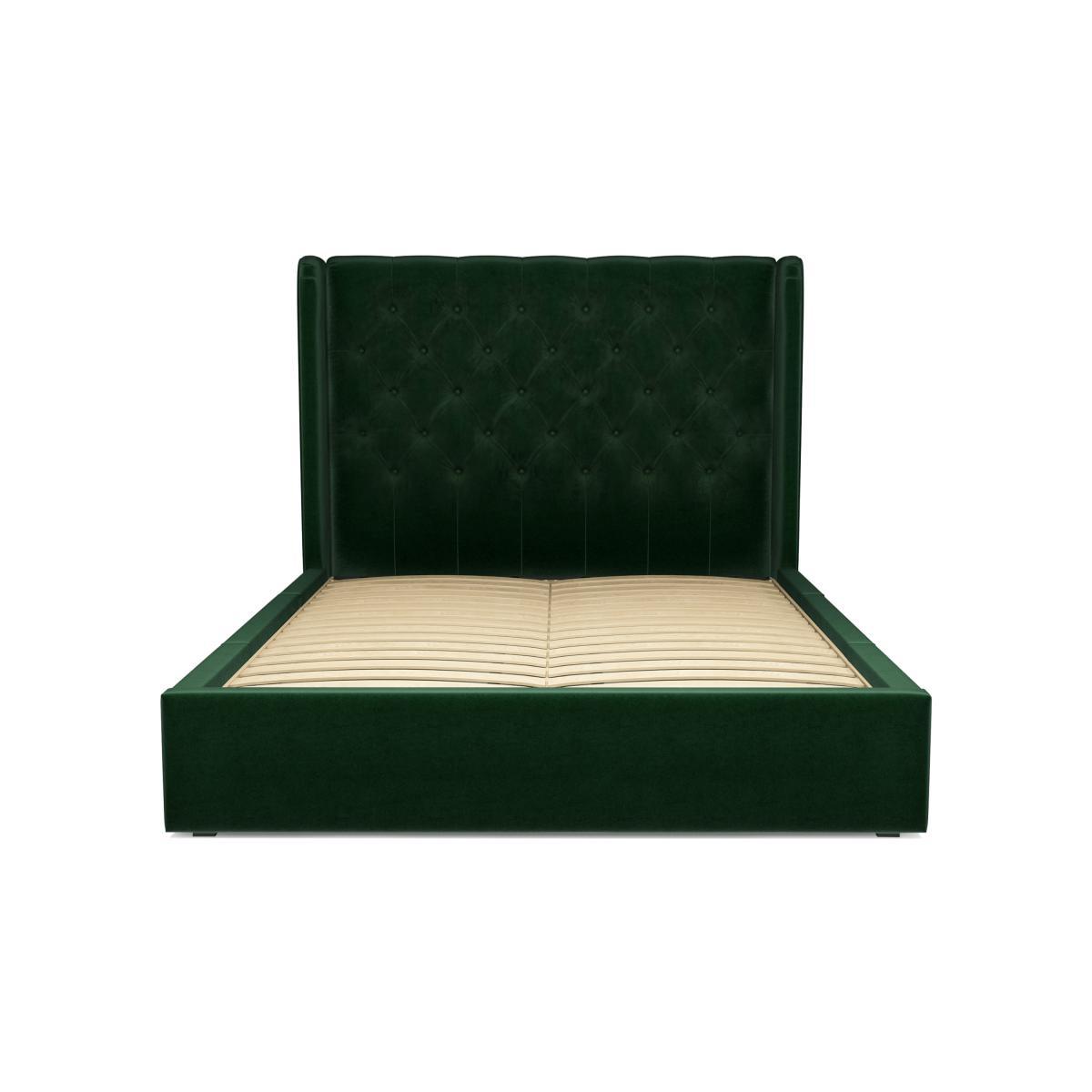 Romare King Size Bed with Storage Drawers, Bottle Green Velvet – image 7