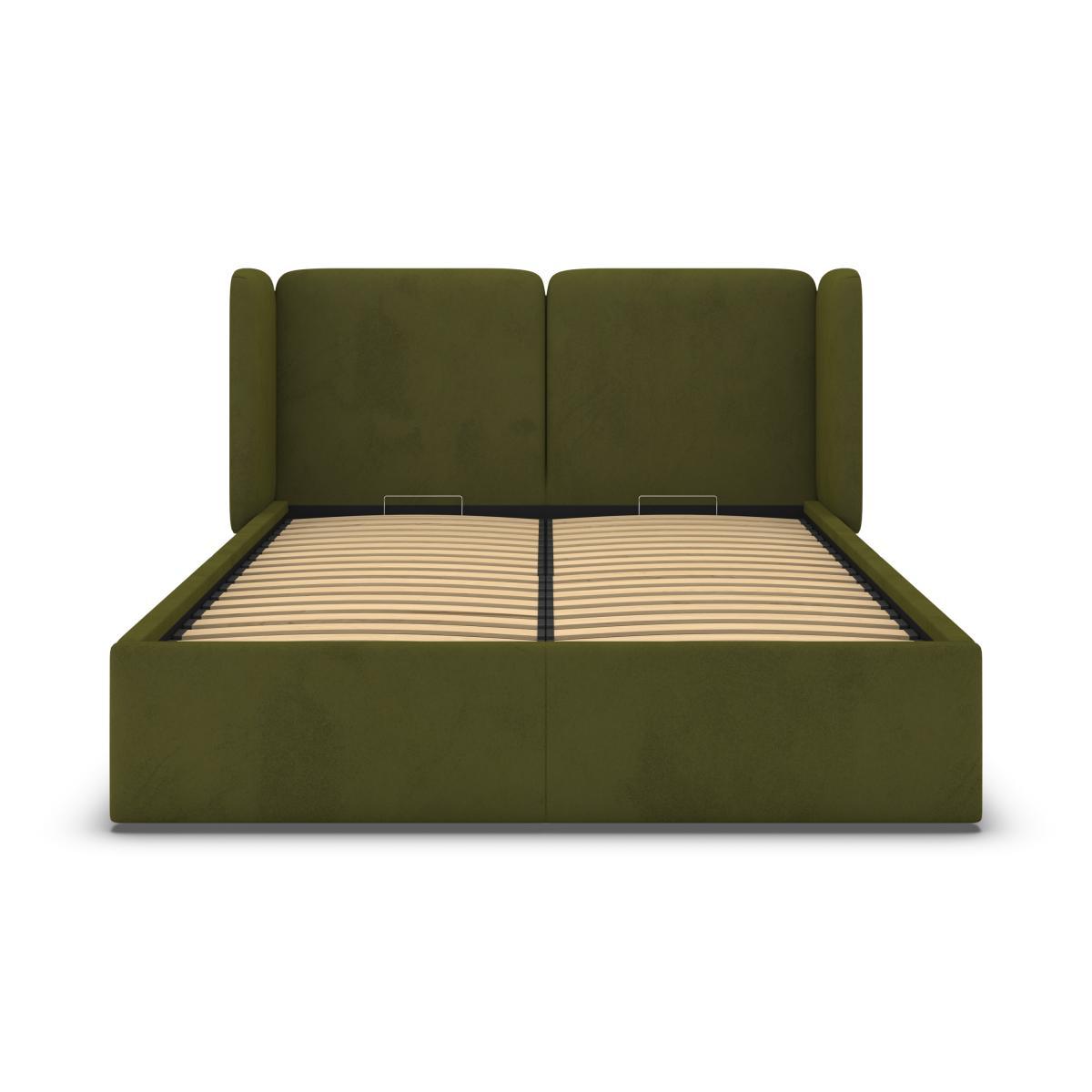 Ricola Super King Size Ottoman Storage Bed, Nocellara Green Velvet – image 6