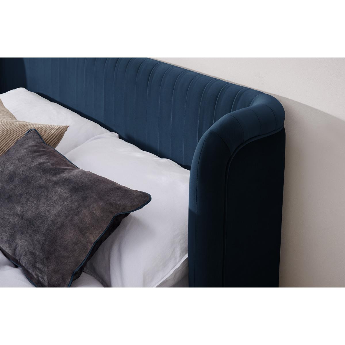 Ilana King Size Bed, Sapphire Blue Velvet – image 5