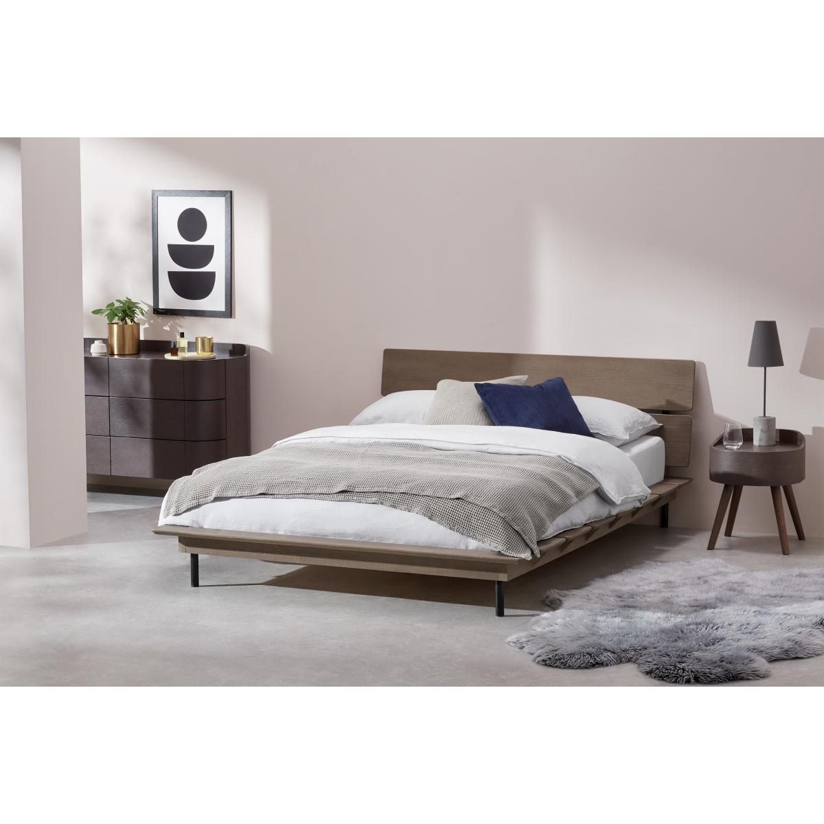 Ami King Size Bed, Dark Stain Pine – image 4