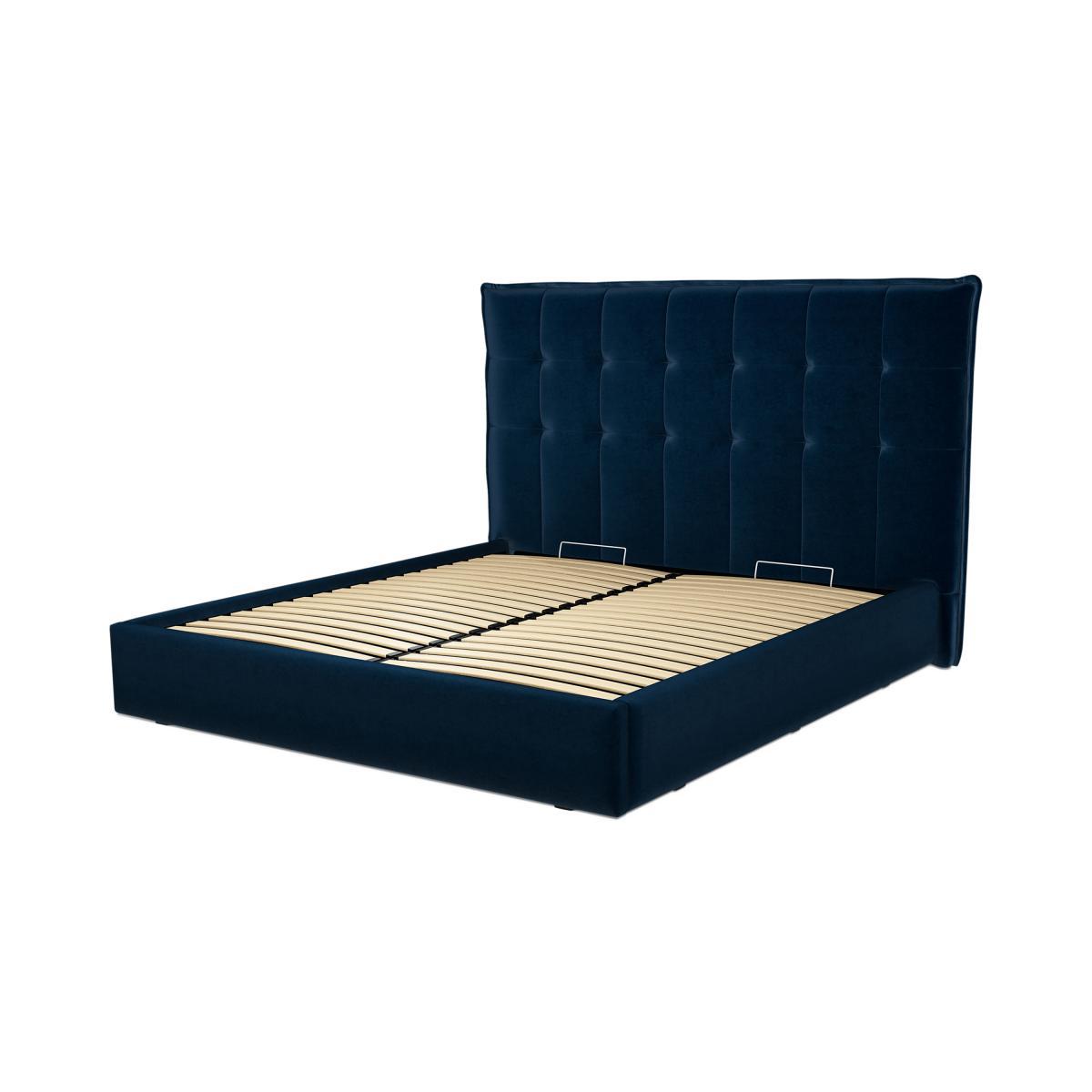 Lamas Super King Size Ottoman Storage Bed, Regal Blue Velvet – image 3