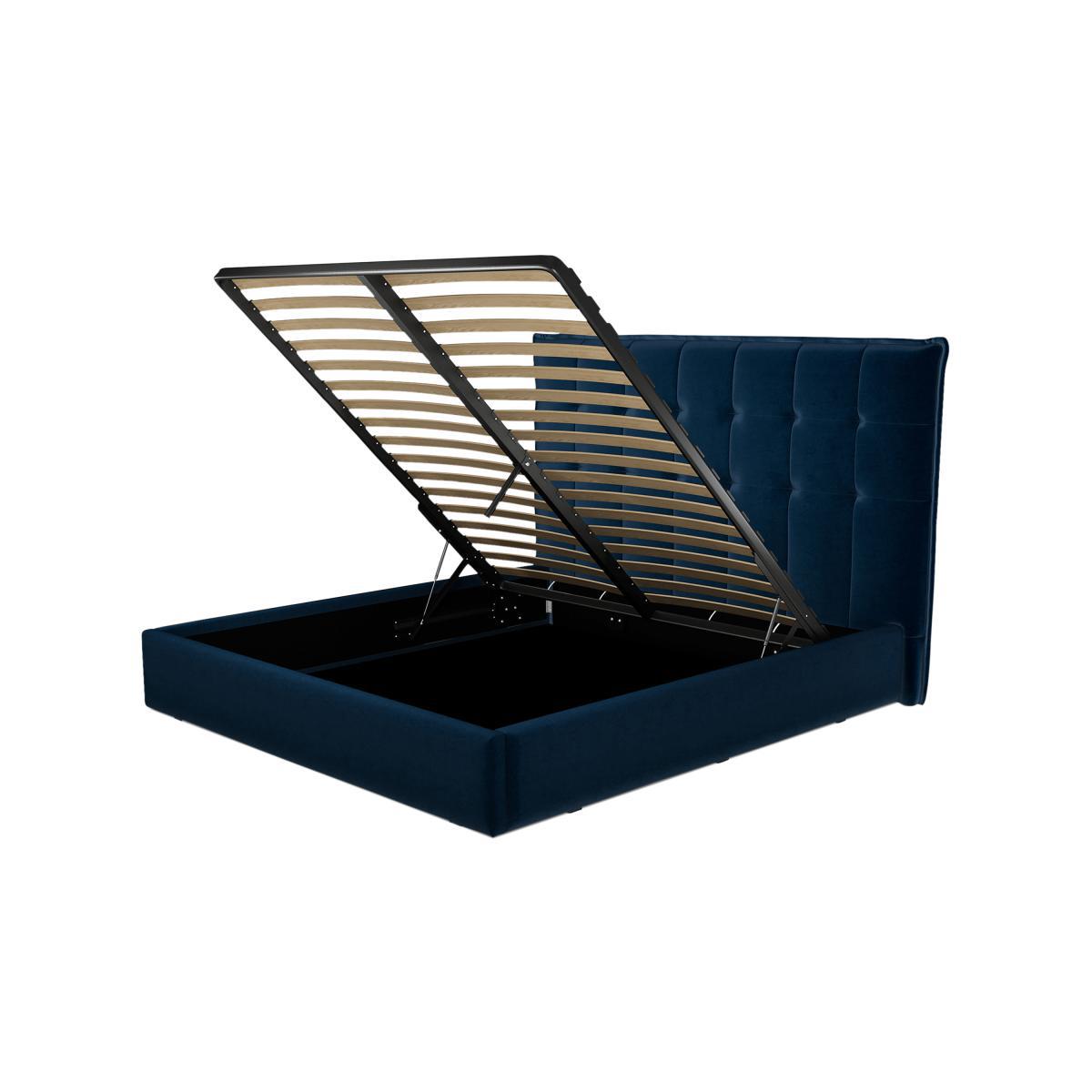 Lamas Super King Size Ottoman Storage Bed, Regal Blue Velvet – image 9