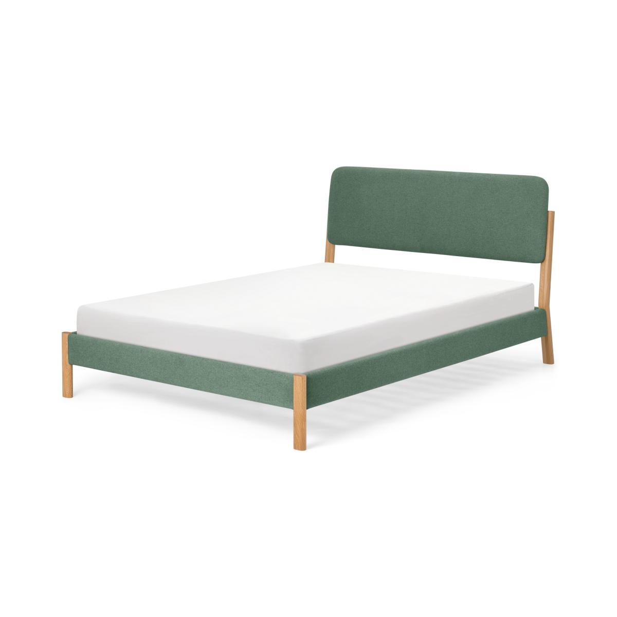 Almera King Size Bed, Bay Green & Oak – image 2