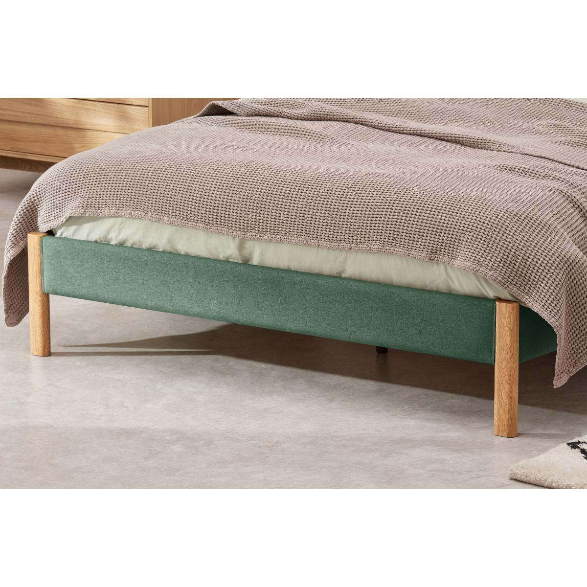 Almera King Size Bed, Bay Green & Oak – image 5