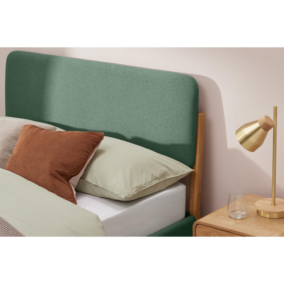 Almera King Size Bed, Bay Green & Oak – image 6