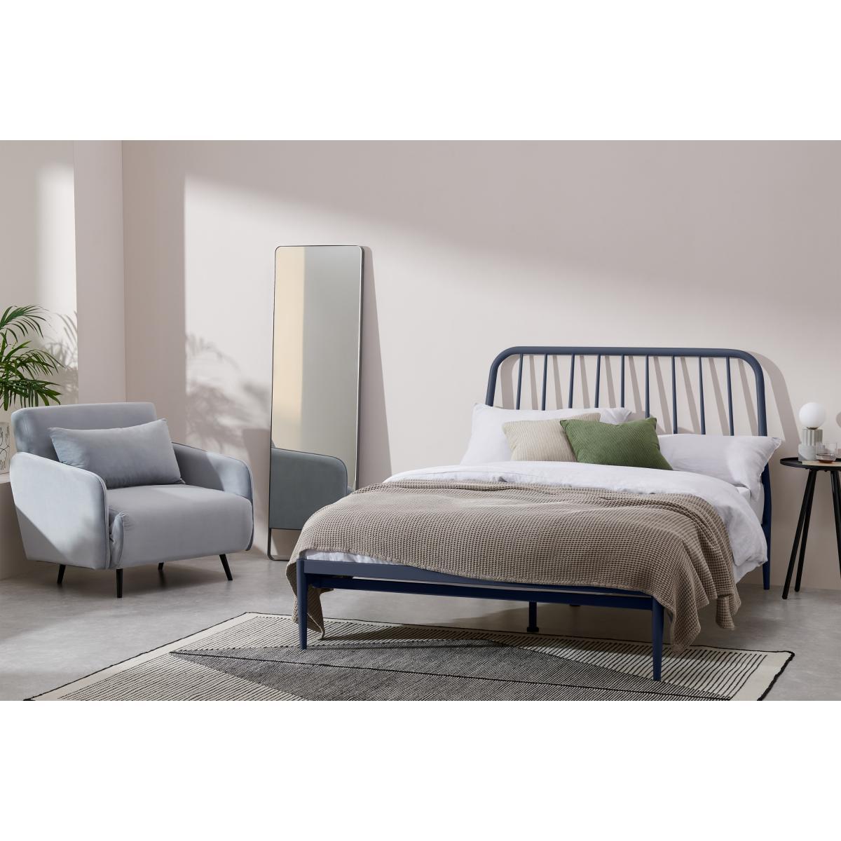 Alana King Size Bed, Deep Navy – image 4
