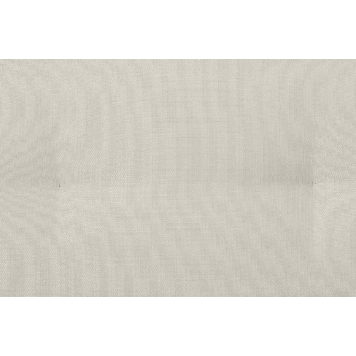 Raffety King Size Bed, Oatmeal Weave with Walnut Stain Legs – image 7
