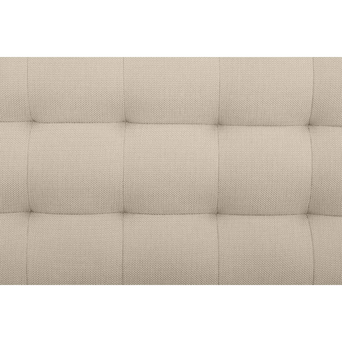Lavelle King Size Bed, Soft Barley Weave & Walnut Stain Legs – image 7