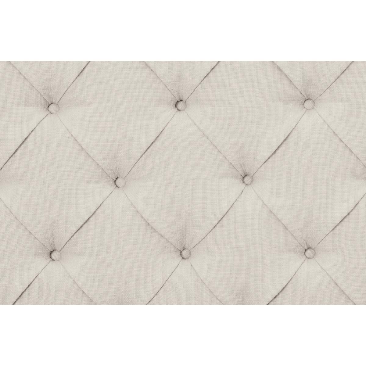 Skye King Size Bed, Oatmeal Weave & Walnut Stain Legs – image 7