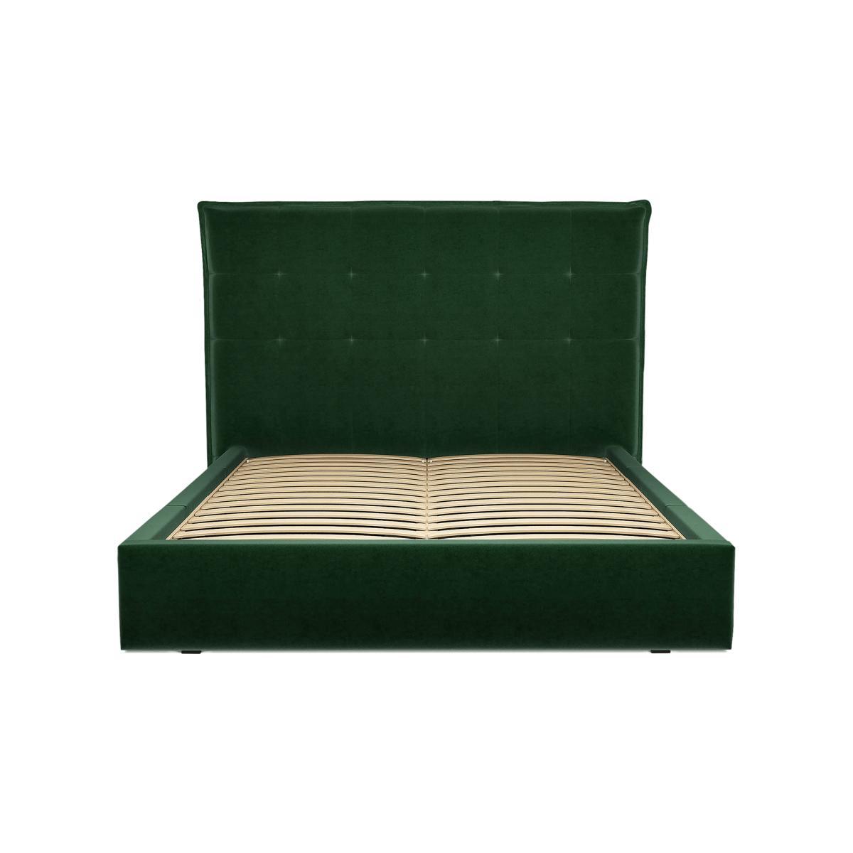 Lamas King Size Bed with Storage Drawers, Bottle Green Velevt – image 7