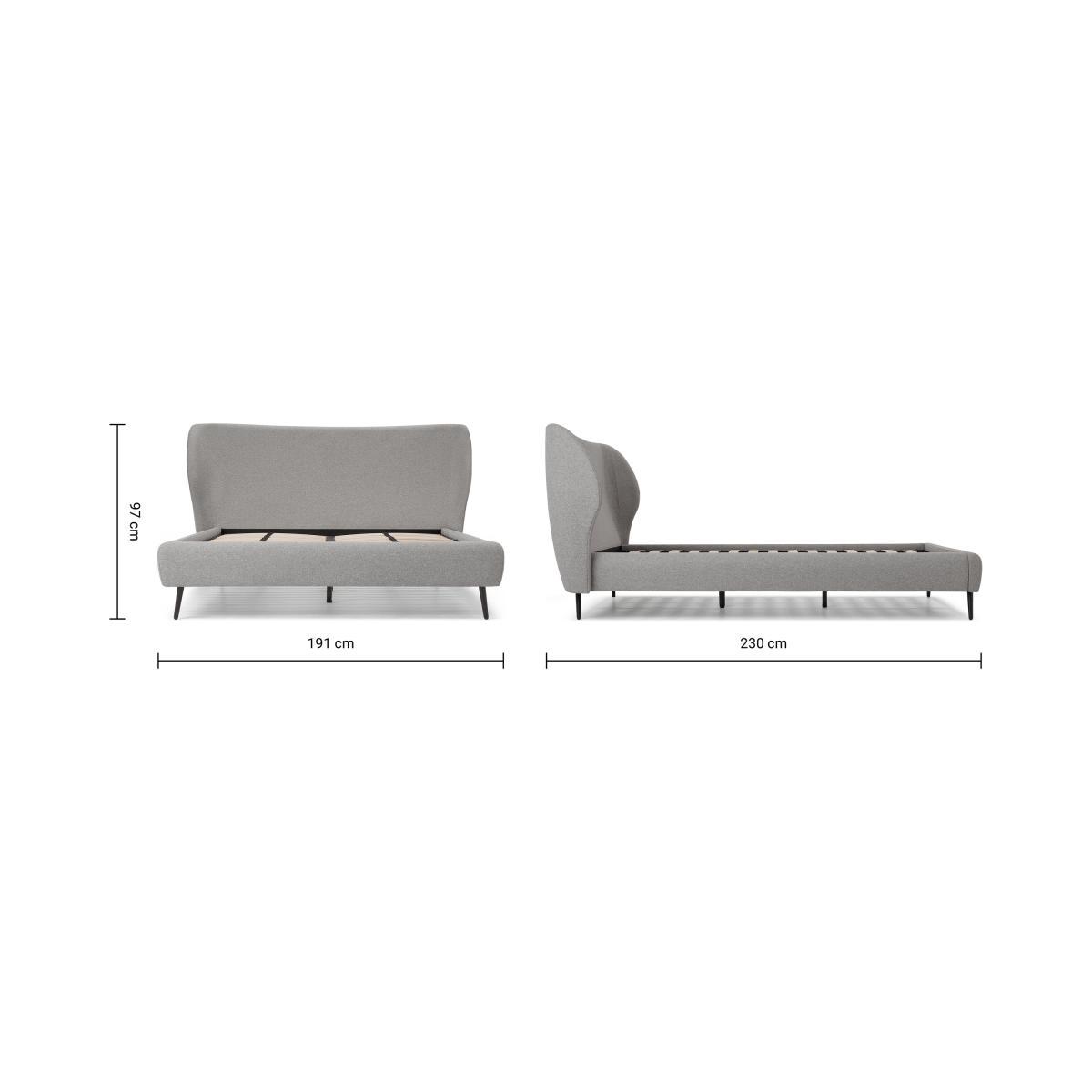 Topeka King Size Bed, Mountain Grey – image 8