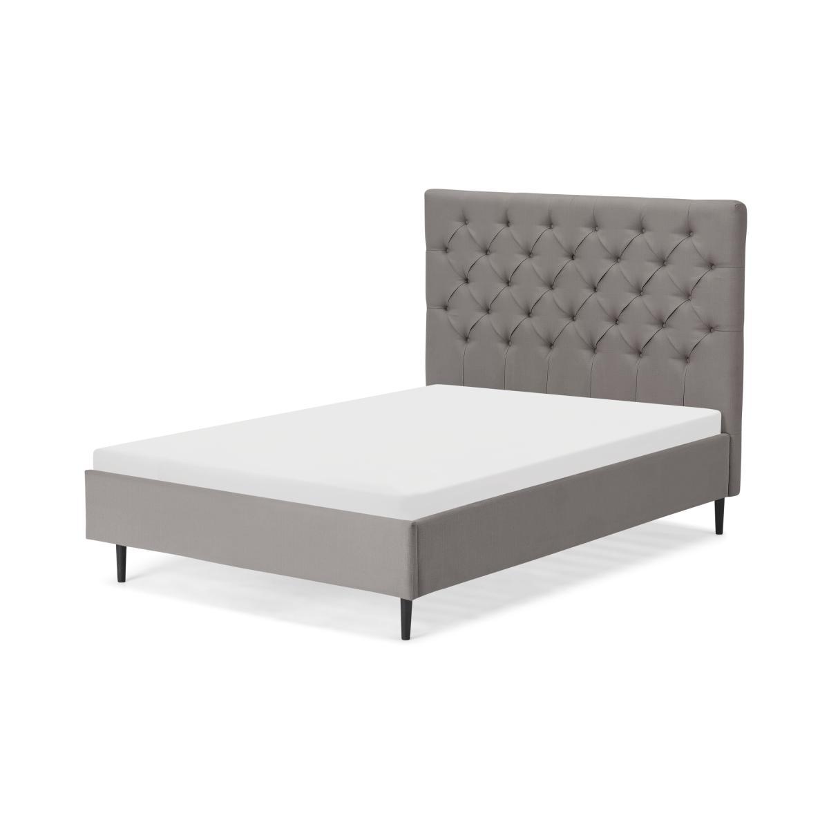 Skye Super King Size Bed, Owl Grey Weave & Black Legs – image 2