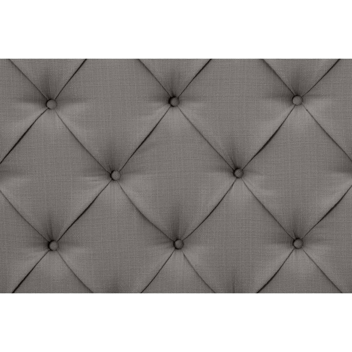 Skye Super King Size Bed, Owl Grey Weave & Black Legs – image 7