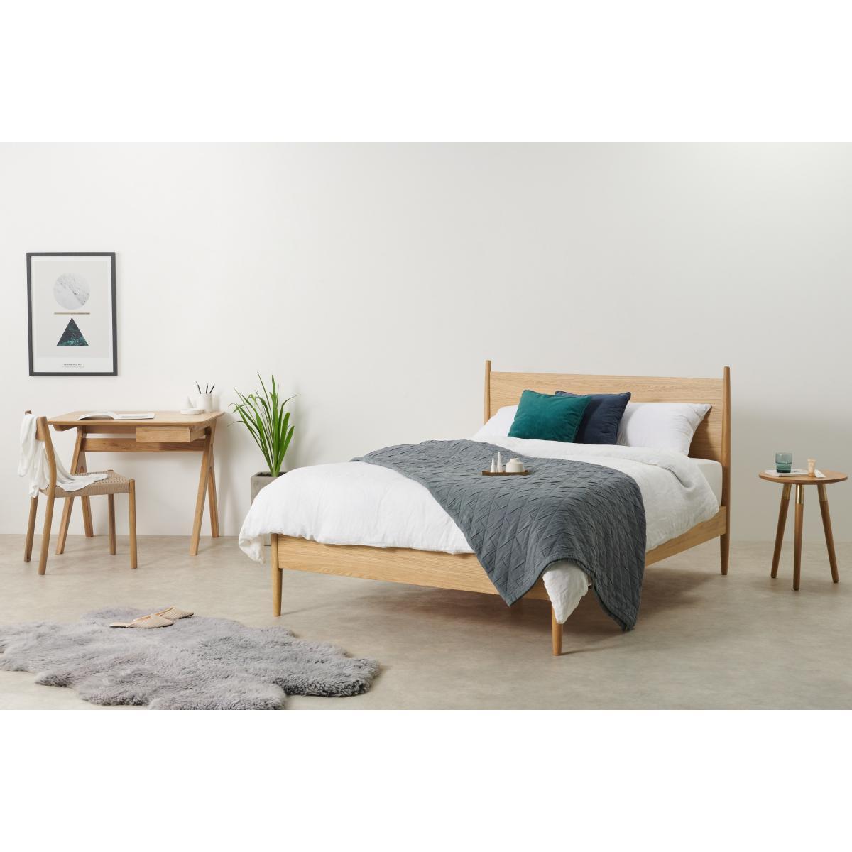 Camello King Size Bed, Oak – image 4