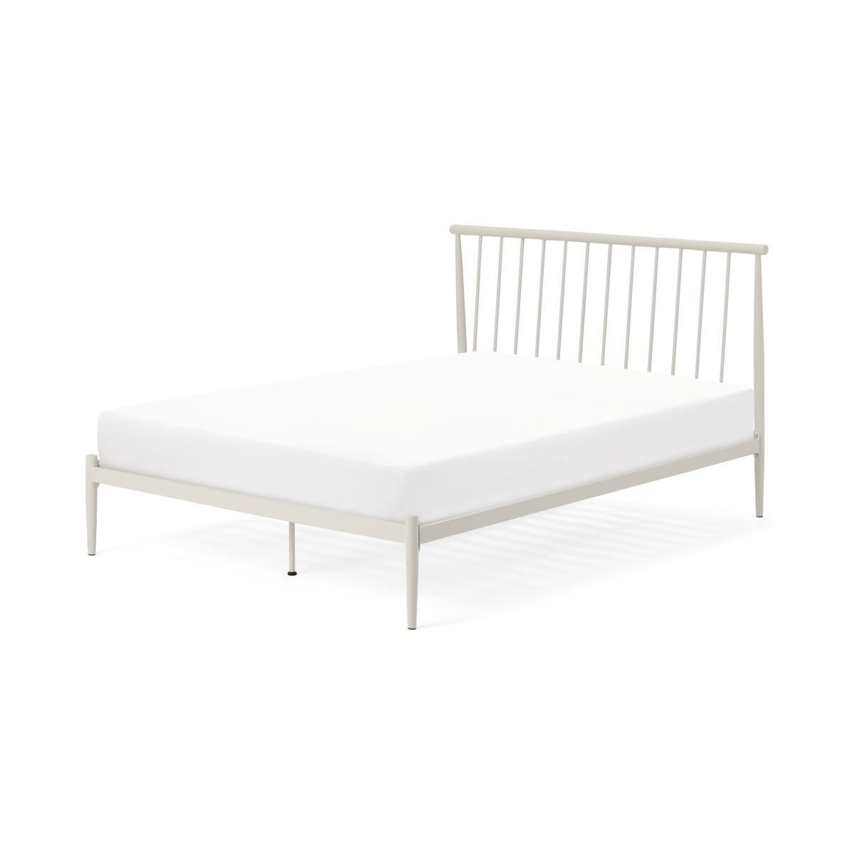 Penn Super King Size Bed, Warm Ecru Metal – image 2