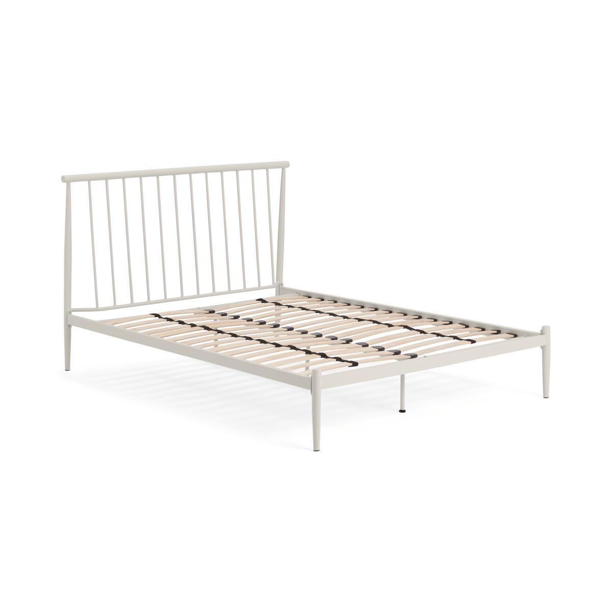Penn Super King Size Bed, Warm Ecru Metal – image 3