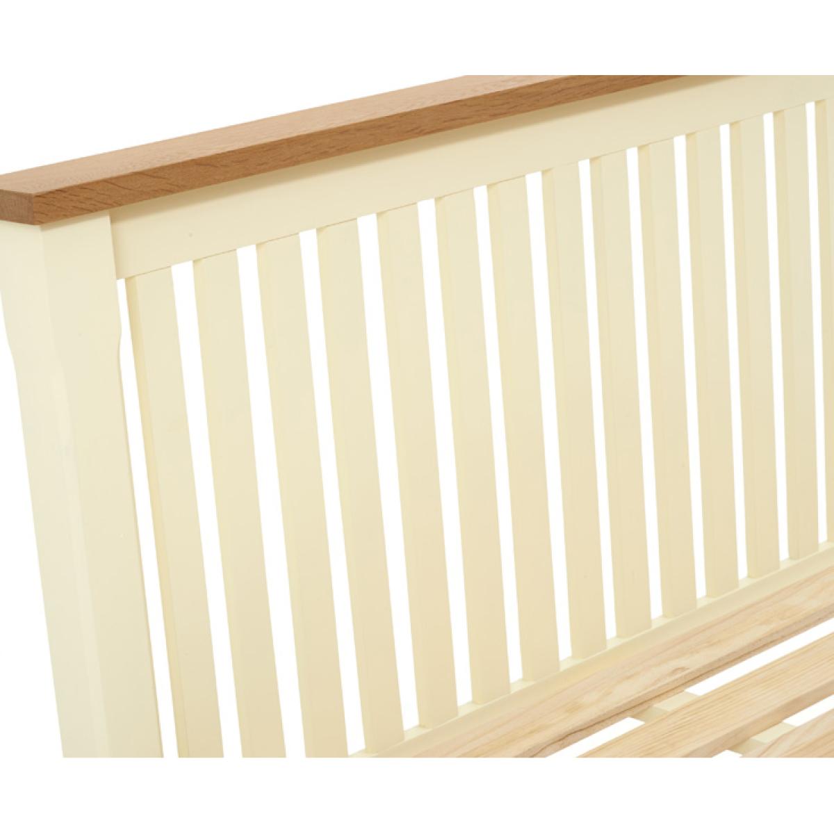 Somerset Oak and Cream King Size Bed – image 3