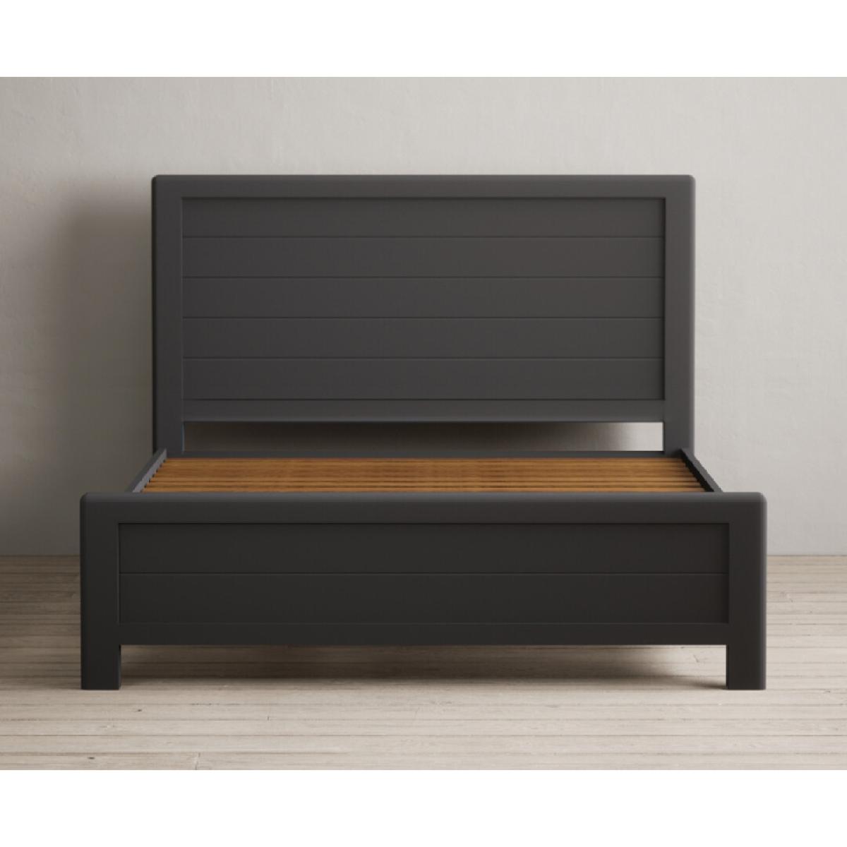 Bradwell Oak and Charcoal Grey Painted King size Bed – image 2