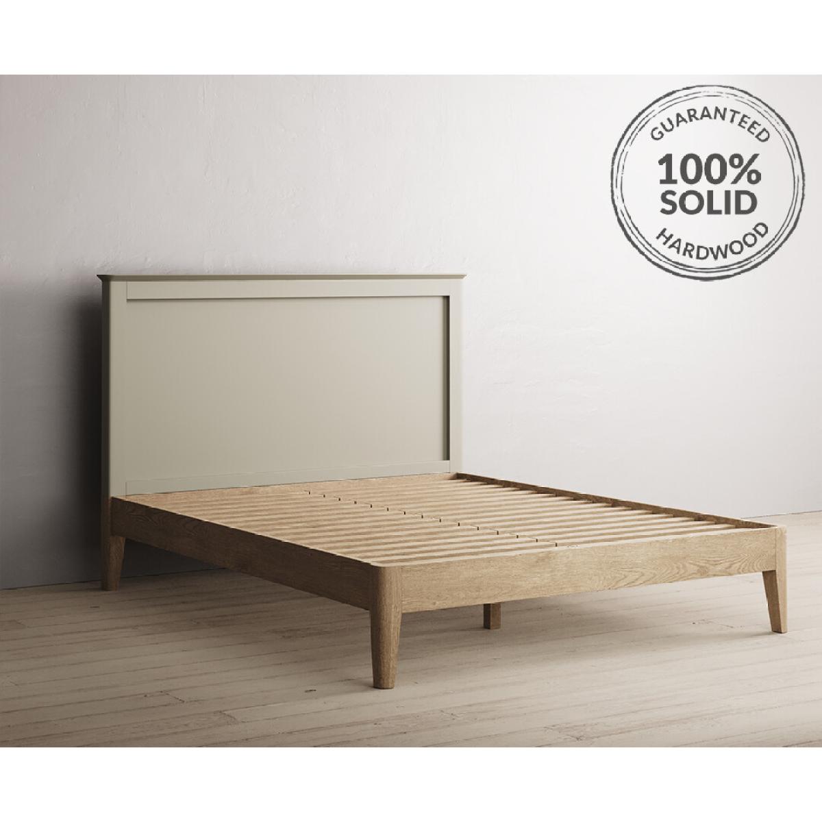Ancona Oak and Soft Green Painted King Size Bed – image 2