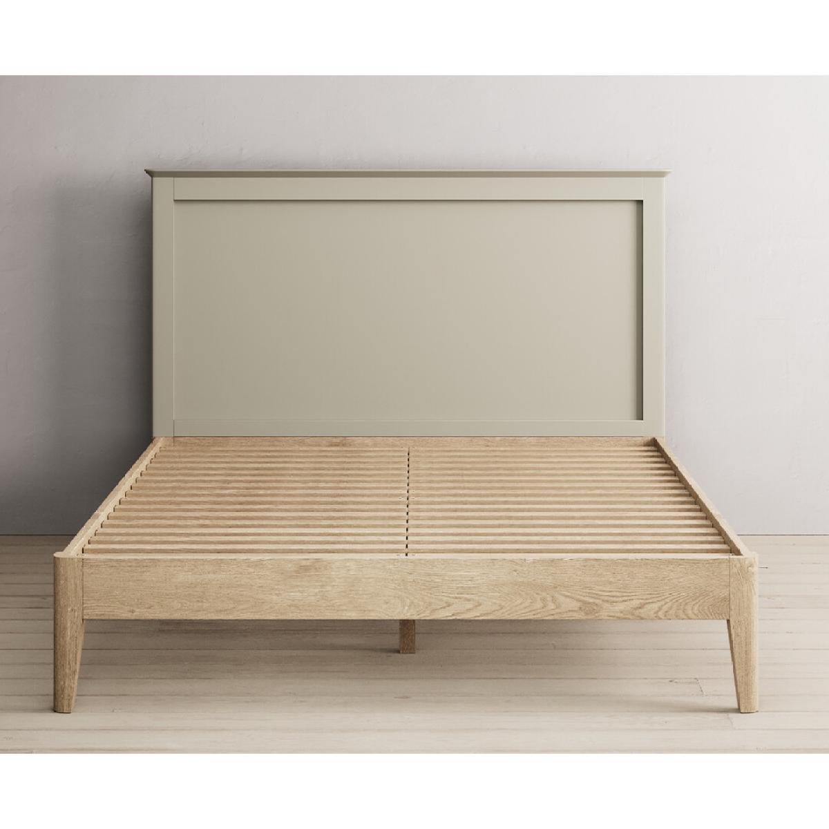 Ancona Oak and Soft Green Painted King Size Bed – image 3