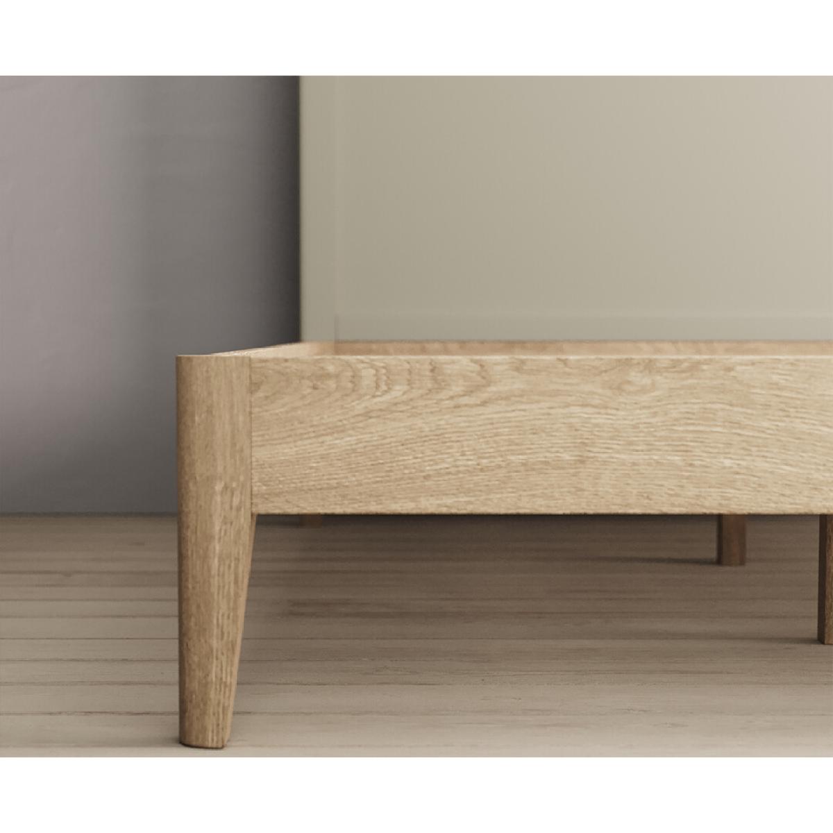 Ancona Oak and Soft Green Painted King Size Bed – image 4