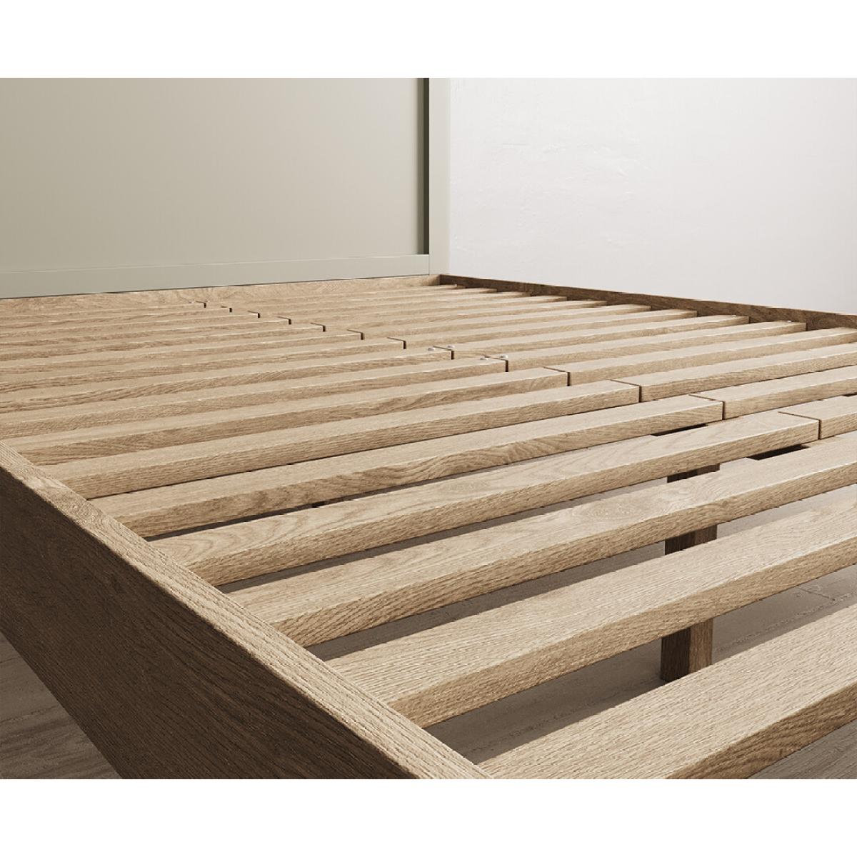 Ancona Oak and Soft Green Painted King Size Bed – image 5