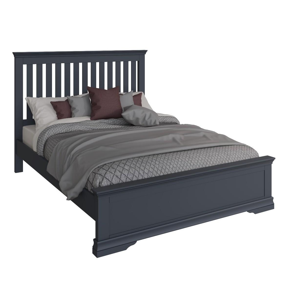 Simone Dark Grey King Size Bed – image 2