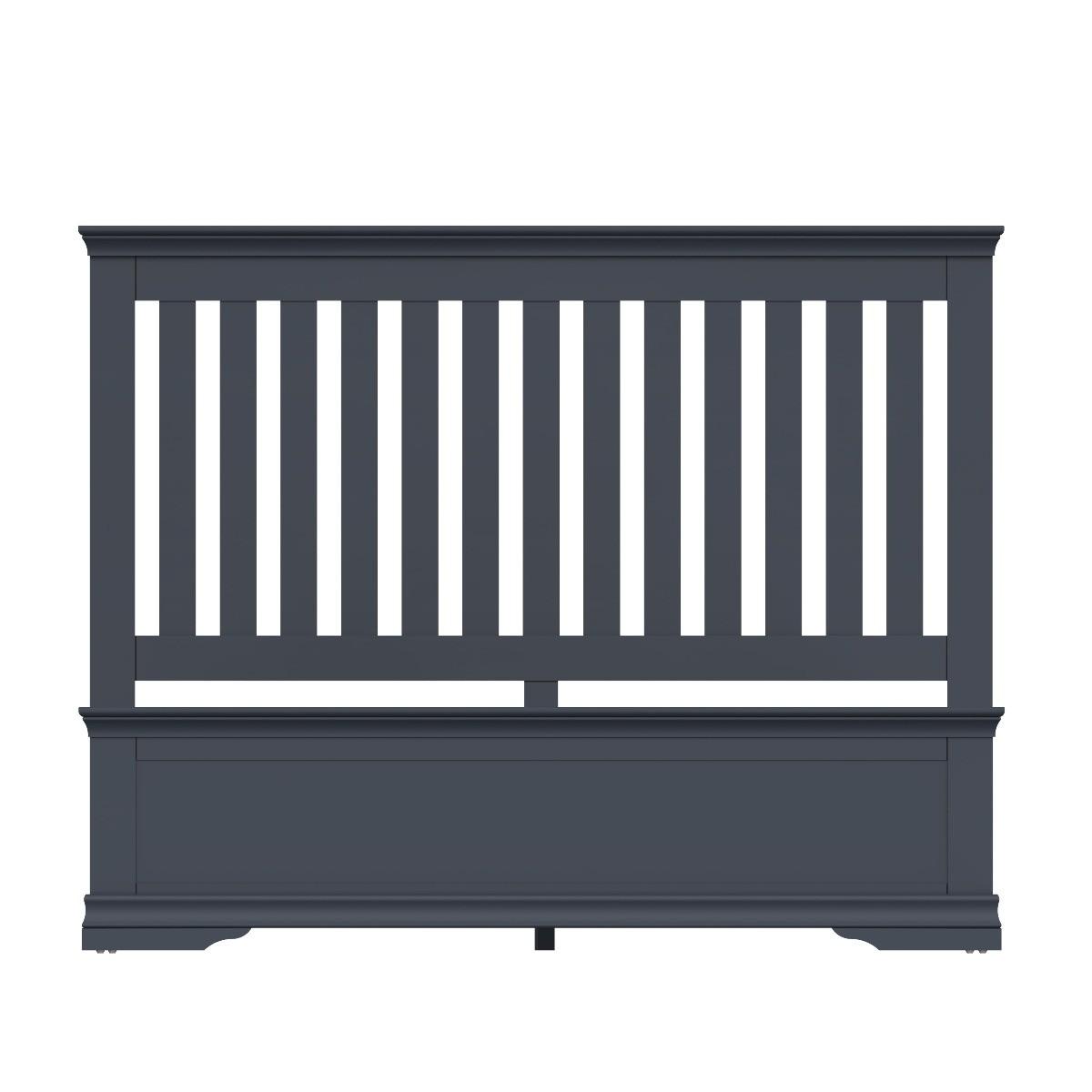 Simone Dark Grey King Size Bed – image 4